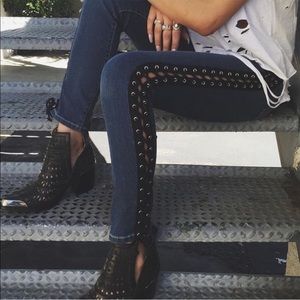 CARMAR lace up jeans